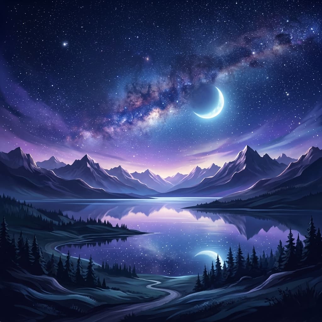 Night Sky Landscape